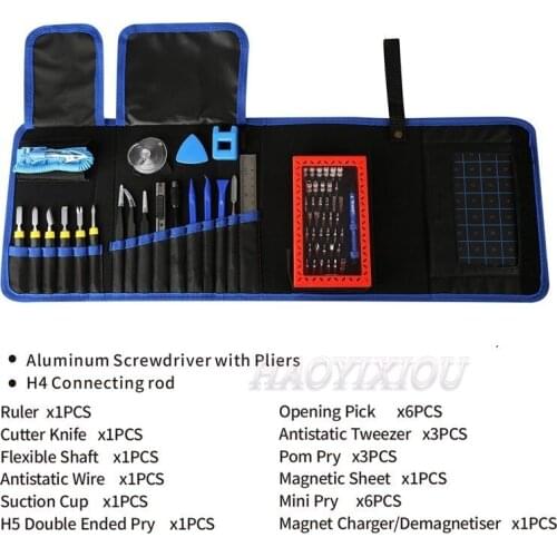 Kasisi K-1780 67 in 1 Multi-function Precision Screwdriver Set Mobile Phone Repair Assembly Open Pry Tools Set For iPhone Watch