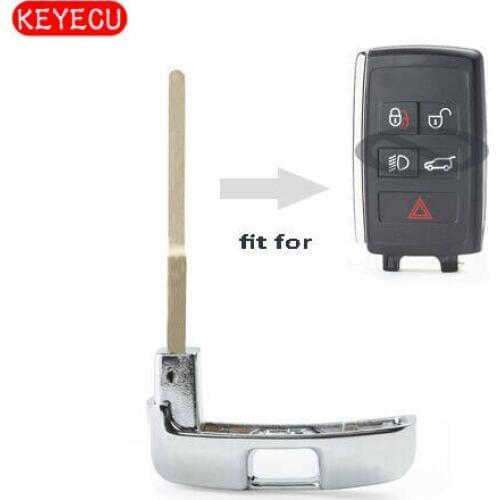 Keyecu Smart Remote Key Uncut Blade Emergency Insert for 2018 2019 Land Rover KOBJXF18A