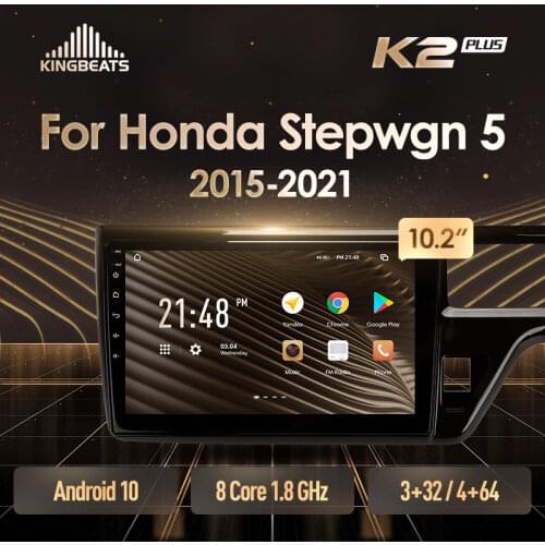KingBeats Android Octa-Core head unit HU 4G in Dash Car Radio Multimedia Video Player Navigation GPS For Honda Stepwgn 5 2015 - 2021 Right hand driver no dvd 2 din Double Din Android Car Stereo 2din