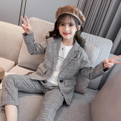 Children Teen Girls Clothes Sets Autumn 2021 Casual Jackets Pants 2pcs kids clothing Suit for Girl Outfits vetement enfant fille