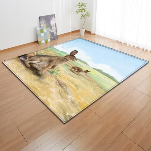 3D Animal Kangaroo Rabbit Squirrel Hedgehog Seal Carpets For The Modern Living Room Childrens Rug Kids Mat Round Floor Carpet