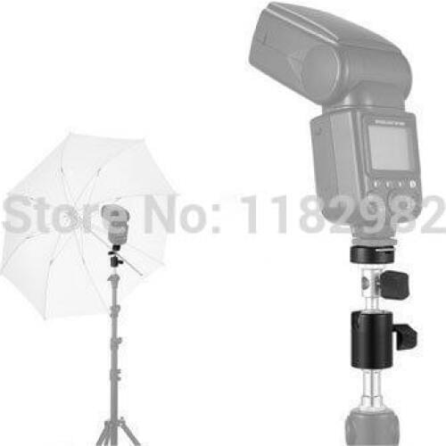 Light Stand Bracket C, 360 Swivel Flash 1/4 3/8 Tripod Umbrella Holder Light Stand Support Bracket C