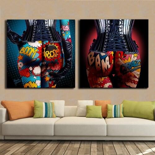 Sexy Beauty Painting By Numbers Graffiti Acrylic Paint DIY Kits for Adults Pictures Drawing Canvas Coloring By Number Decoration