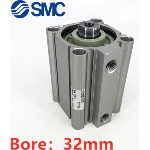 CQ2 SMC CQ2B32 New Original Bore:32mm Stroke:-5 10 15 20 25 30 35-100mm Compact Cylinder:Standard Type Double Acting,Single Rod