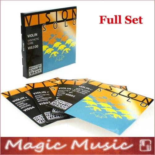 Free shipping! Full Set Thomastik Vision SOLO VIS100 Violin Strings 4/4, Made in Austria, Full Set Including G D A E Strings