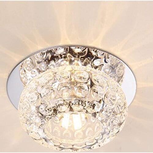 Ceiling lamp Crystal LED Ceiling Lights for living room corridor aisle Indoor Lighting Modern 3W/5W decorative Embedded lamp