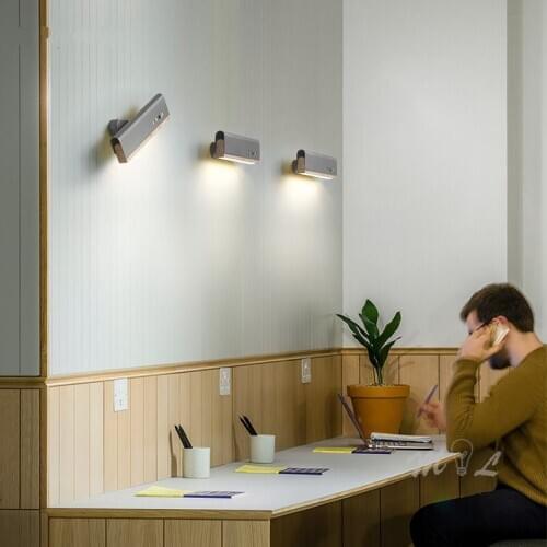 Rotatable Wood Lamp Sconces Simple Wall+Lamps loft living Room Art Deco Beside Lamp Wall Led Wall Light Fixtures Mirror Light