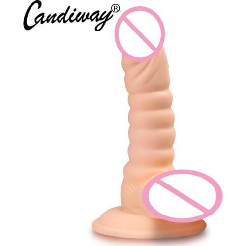 Masturbation Toys Realistic dildo Vagina Plug sex toys for Woman sucker penis beginner cock toys silicone Dildos & Insertables