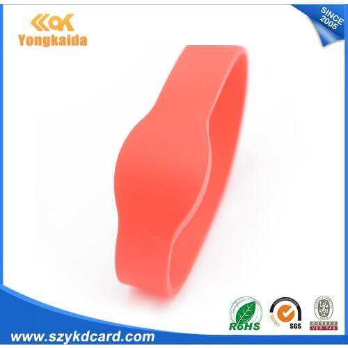 500pcs/lot EM4200 ellipse festival party wristband 125Khz bracelet silicone wristband rfid