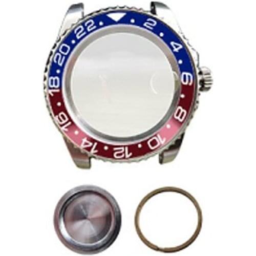 Replacement Watch Case Sapphire Mirror Single Calendar For Japan Miyota 8215 821A Automatic Mechanical Movement Repair