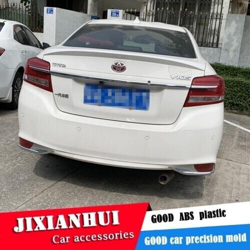 For Toyota Yaris Spoiler 2016-2018 Yaris VIOS Spoiler TF ABS plastic Material Car Rear Wing Color Rear Spoiler