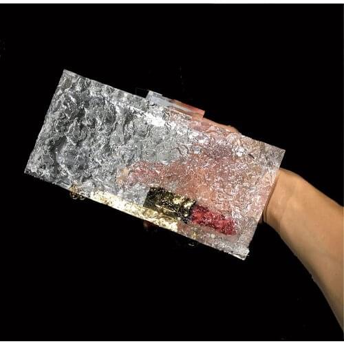 Bags for Women Fashion Women Acrylic Evening Bag Luxury Clear Clutch Purse Elegant Transparent Handbags Cocktail Party