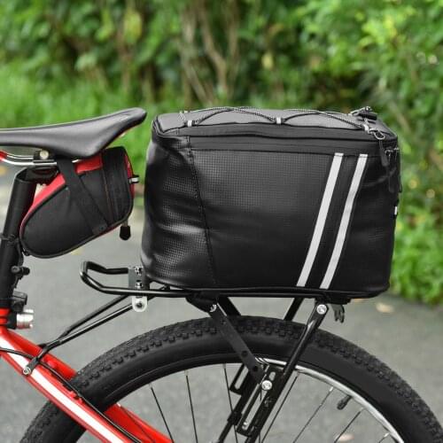 Bike Bag Water Resistant Bike Rack Bag with Thermal Insulation Compartment Bicycle Bag Bike Trunk Bag Cycling Packag
