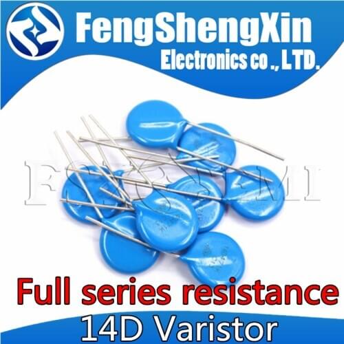 10pcs Varistor 14D471K 14D511K 14D560K 14D561K 14D621K 14D680K 14D681K 14D751K 14D820K 14D821K 14D911K