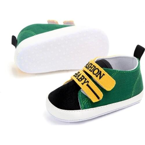 Spring Canvas Baby Shoes Fashion Mixed Colors Patchwork First Walker Baby Boys Girls Infant Toddler Soft Sole Kids Shoes