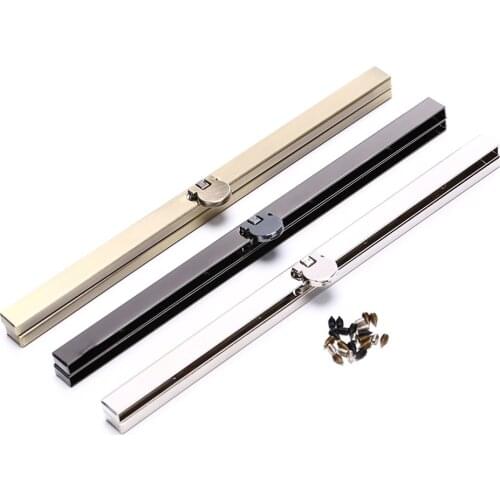 Wallet Clips Metal Flower Coin Purse Bag Craft Frame Kiss Clasp Lock Bronze Tone 19cm