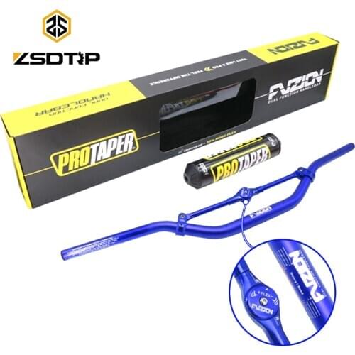 ZSDTRP 1-1/8'' Handle Bar 28mm Pro Taper Handlebar + Bar Pad Motorcross For YAMAHA YZ125 YZF WR WRF TTR 250 450