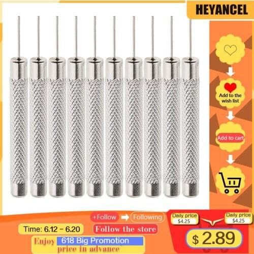 10Pcs Watch Band Strap Bracelet Pin Link Remover Repair Tool Pin Punch (0.7/0.8/0.9mm) Watchmaker Spare Parts Watch Tool Kit