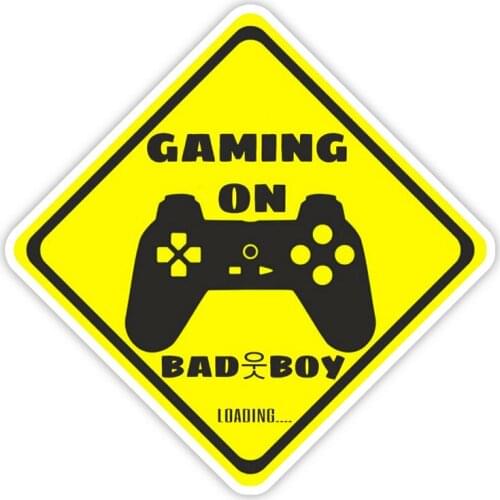 11306# Various Sizes Removable Decal GAMING ON BAD BOY Car Sticker Waterproof Accessories on Bumper Rear Window Laptop