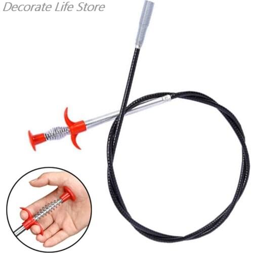 160cm Pipe Dredging Tools Drain Snake Drain Cleaner Sticks Clog Remover Cleaning Tools Household for Kitchen(85cm is available)