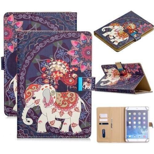 7 inch Universal Tablet Case for Alcatel ONETOUCH ONE TOUCH 1T 7"/Pixi 4 7.0/Pixi 3 7.0 Cartoon tablet PU leather Cover Coque