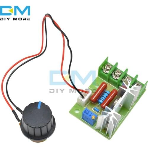 AC 50V-220V 2000W Motor Speed Controller Board High Power SCR Spannung Regler Dimmen Gouverneur Modul mit Potentiometer