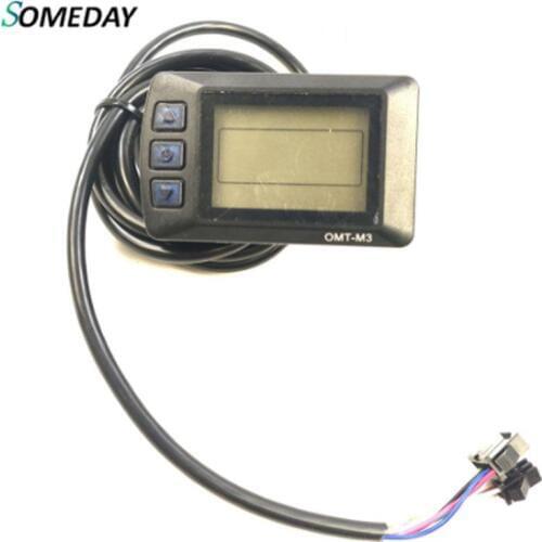 SOMEDAY OMT-M3 LCD Display Electric Bicycle Accessories for 24V36V48V Electric Bike Kit with Accessories Computer