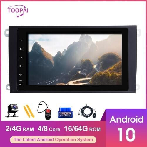 TOOPAI Android 10 For Porsche Cayenne 2003-2010 Car Multimedia Player GPS Navigation Auto Radio Stereo Head Unit IPS SWC New