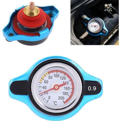 Car Motorcycle Radiator Cap Water Temperature Meter Thermostatic Gauge Improve Radiator Pressure And Cooling Performance