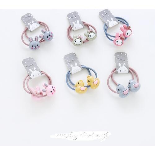 2PCS New Cute Cartoon Red Cherry Princess Headwear Kids Elastic Hair Bands Children Ropes Girls Accessories Baby Headdress