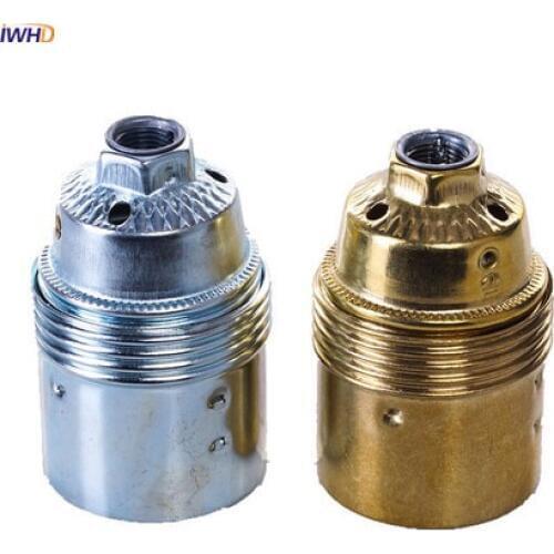 IWHD E14 Soquete Fitting E27 Socket Light Bulb Holder Portalamparas Vintage Retro Douille E27 Lamp Holder Base UL CE Homekit