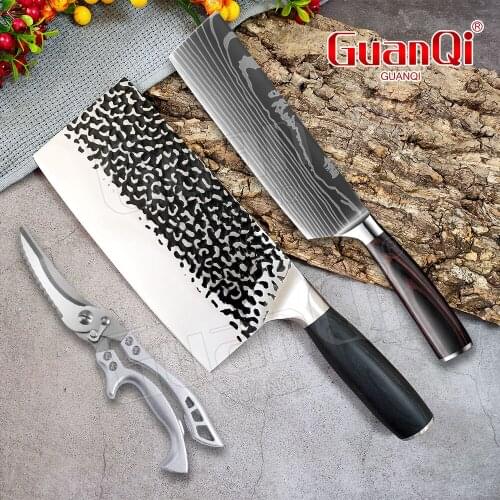 Handmade Forged Kitchen Knives Stainless Steel Sharp Blade Cleaver Bone Cutter Cooking Knife High-carbon Slicing Butcher Knife