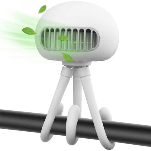 Clip Fan Baby Stroller Clip Fan Fan Portable Bladeless Jellyfish Fan Super Quiet 3 Speeds Adjustable Mini Desktop Fan for Home