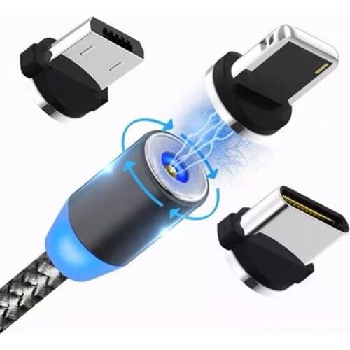 Magnetic USB Cable Fast Charging Type C Cable Magnet Charger Data Charge Micro USB Cable Mobile Phone Cable USB Cord For iphone
