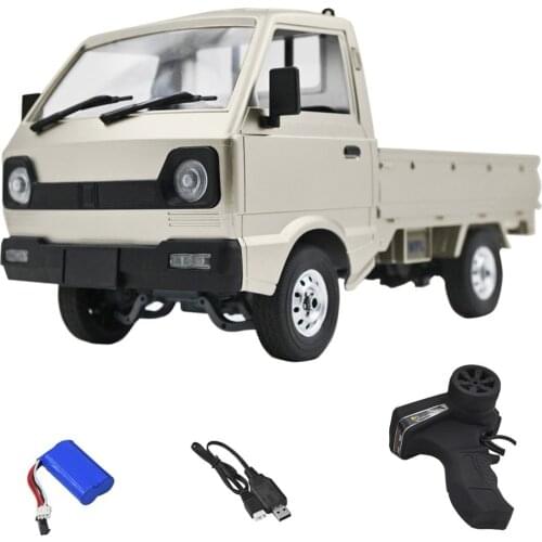 WPL D12 1/10 2WD RC Car Simulation Drift Truck Brushed 260 motor Climbing Car LED Light On-road RC Car Toys For Boys Kids Gifts