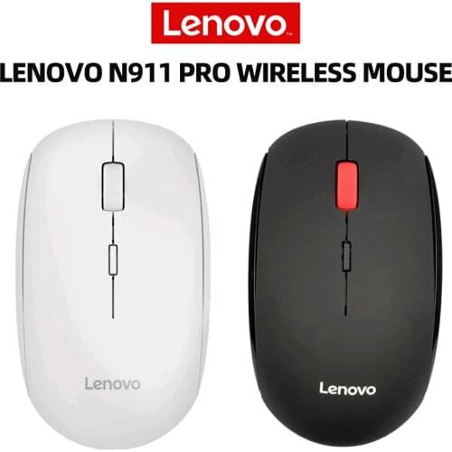 Lenovo N911 Pro Wireless Mouse Mute Button 1000DPI 2.4G Wireless Transmission One-Button Service Portable USB Optical Mice