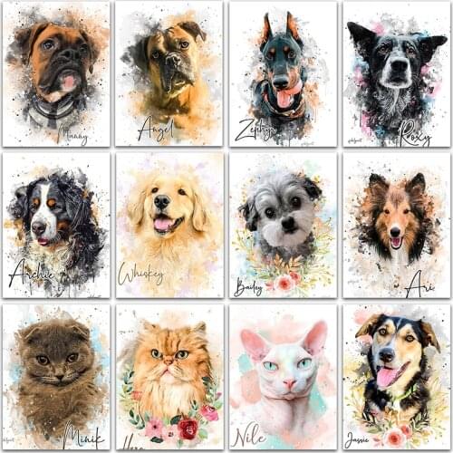 5D DIY Diamond Painting kit art animals dog Cat Garfield Full Square&Round Diamond mosaic embroidery Cross stitch home decor