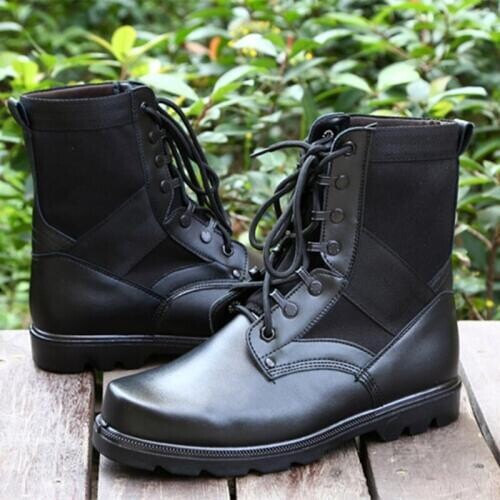 Indestructible Shoes Military Shoes Combat Boots Men Outdoor Steel Toe Shoe Mens Leather Boots Chaussure Securite Homme