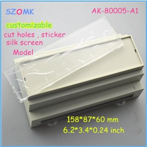 Fire retardant plastic electronics enclosure (4 pcs) 158*87*60mm outdoor electrical junction box plastic case plastic housing