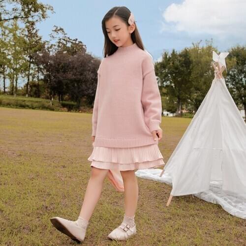 Toddler Girl Fall Clothes 2020 Dress Korean Baby Autumn Kids for Children Shirt Full