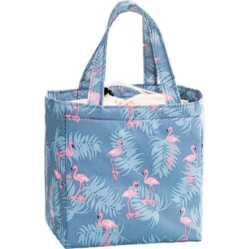 18PCS / LOT Portable Lunch Bag Fashion Insulated Thermal Tote Oxford Lunch Bag Waterproof Handbag Pouch Reusable Food Picnic Bag