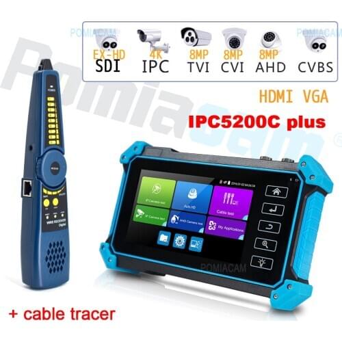 Camera-Tester Monitor multi-function camera test 8MP 1080P AHD TVI CVI monitoring tester detection camera tool