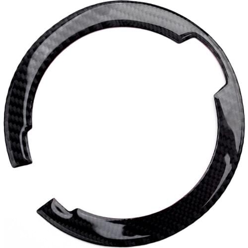 Carbon Fiber Car Fuel Gas Filler Cap Trim Ring Cover Fit for Dodge Challenger 2009-2014 2015 2016 2017 2018 2019 Accessories