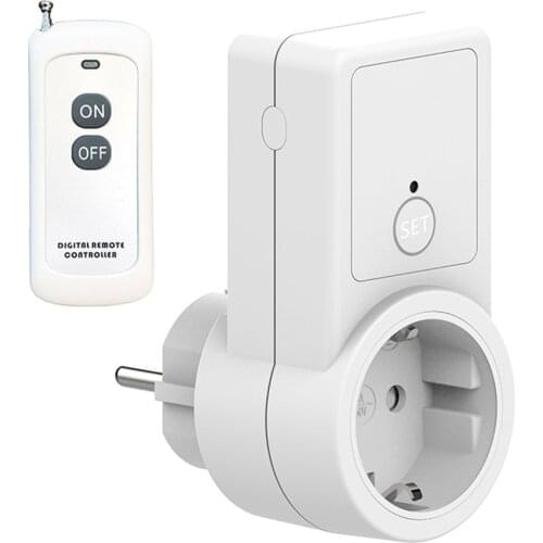 Universal Power Socket Mini Smart EU RF 433mhz Wireless Remote Control For Smart Home Compatible With Broadlink RM4 Pro