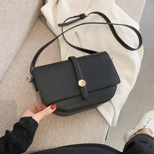 Vintage Crossbody Bags for Women Leather Messenger for Girls Sac A Main Female Shoulder Bag Party New Designer Handbags 2021