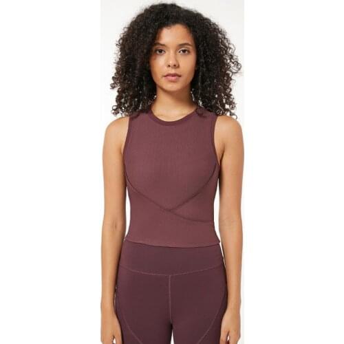 Workout Yoga Gym Crop Top Vest Women Push Up Padded Fitness Training Sports Bras Top with Removable Chest Pads