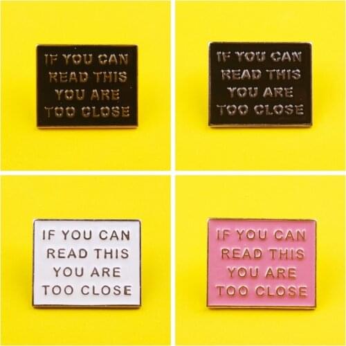 Letter Zinc Alloy Lapel Badges Painting Pins And Brooches For Women Pin Creative Gift Backpack Badge Jewelry For Best Friends