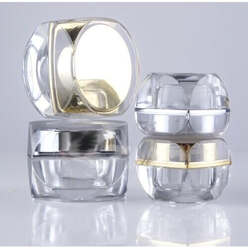 10g/10ml Eight cut corners cosmetic bottle/ Cream jar cream bottle cosmetics bottle 200pcs