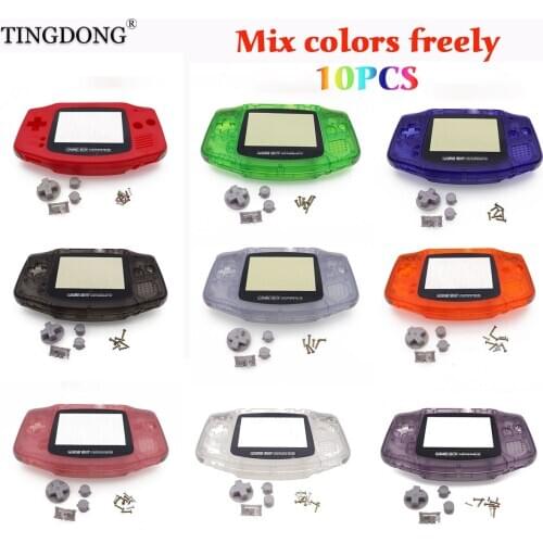 10PCS Replacement For Nintendo GBA Housing Shell Repair Part Case for Gameboy Advance