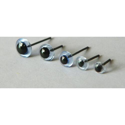 100pairs/lot glass Eyes in blue color 4-12mm Needle Felting Material for Teddy Puppets Dolls Crafts